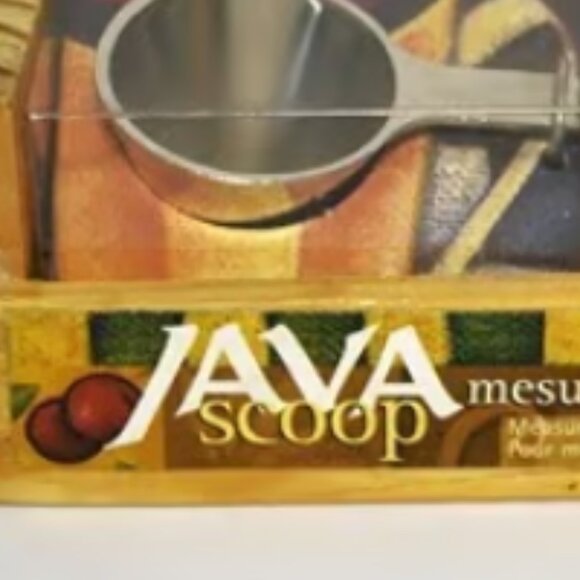 MSC International Java Scoop New In Wood Crate Packaging Colorful Handle - Picture 4 of 5